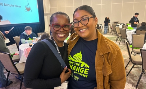 Paula at NAMI with NAMI staff member